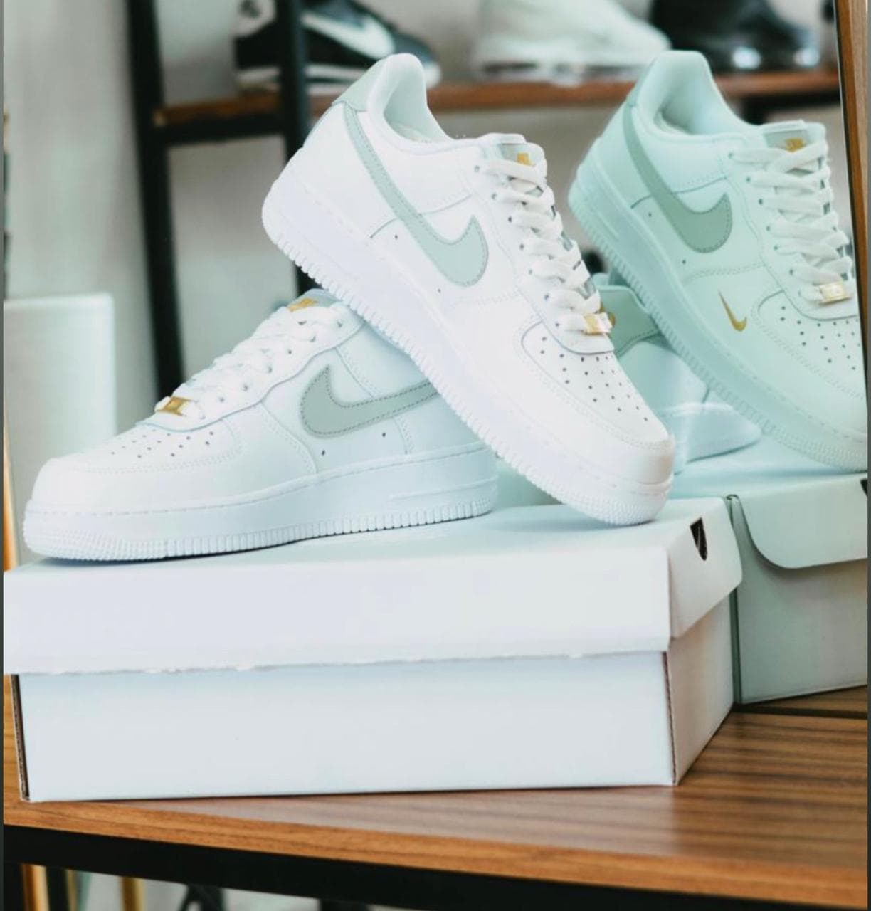 NIKE AF1 '07 GREY GOLD